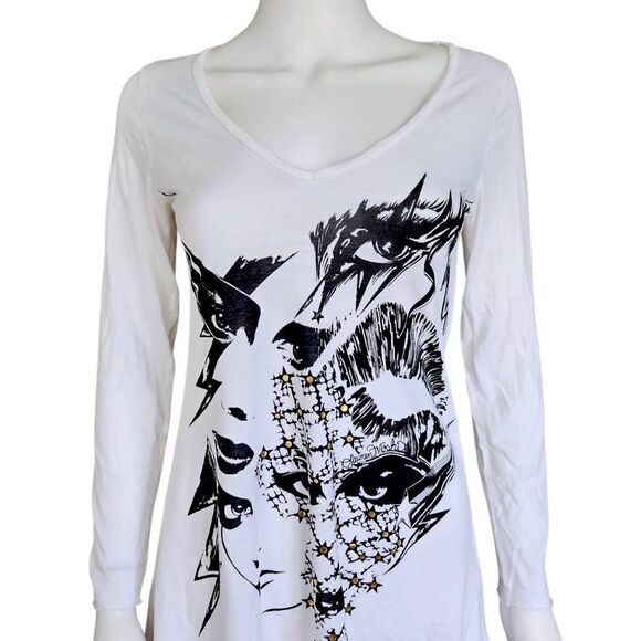 lauren moshi punk eyes graphic top - Picture 2 of 7